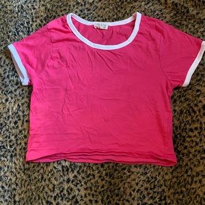 pink ringer tee